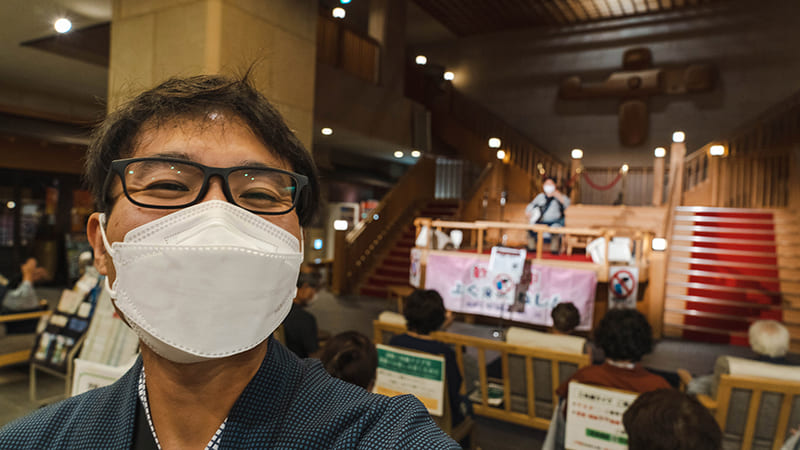 津軽三味線ライブ　筆者