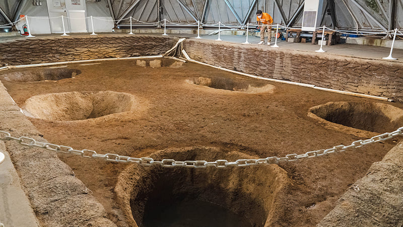 三内丸山遺跡　大型掘立柱建物跡
