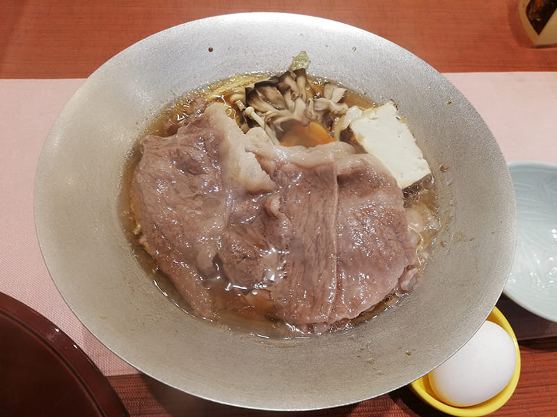 磯部ガーデン　上州牛のすき焼き