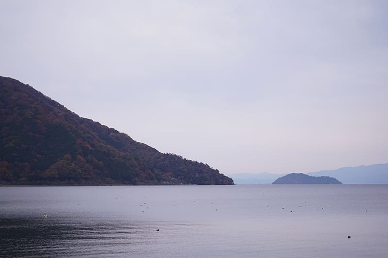 マキノサニービーチから海津大崎方面