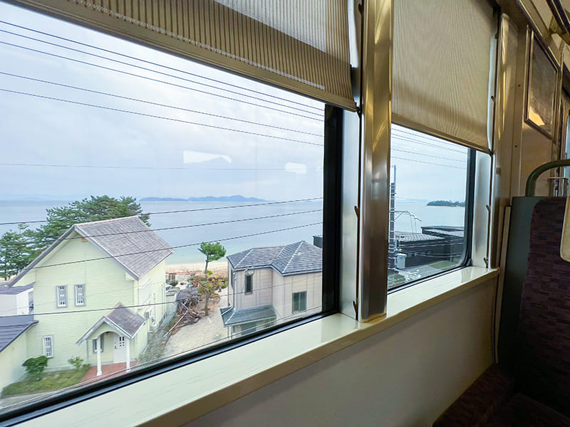 湖西線　車窓（マキノ駅近く）