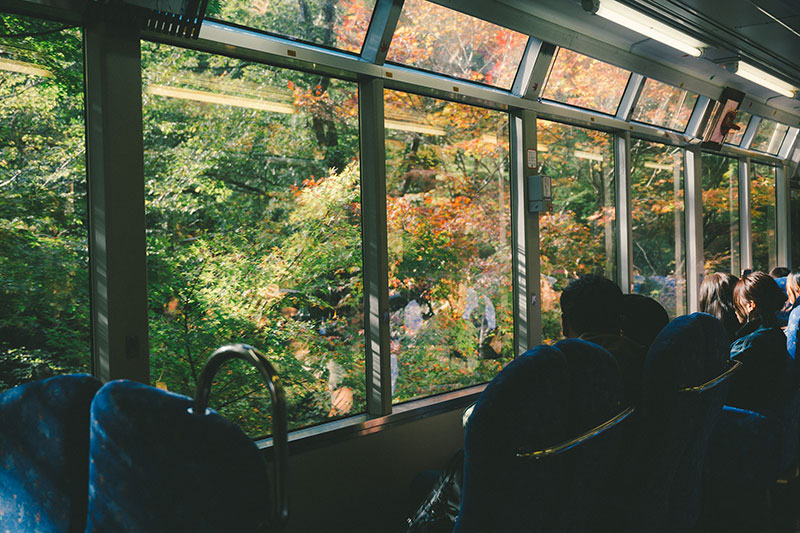 展望列車「きらら」　車窓