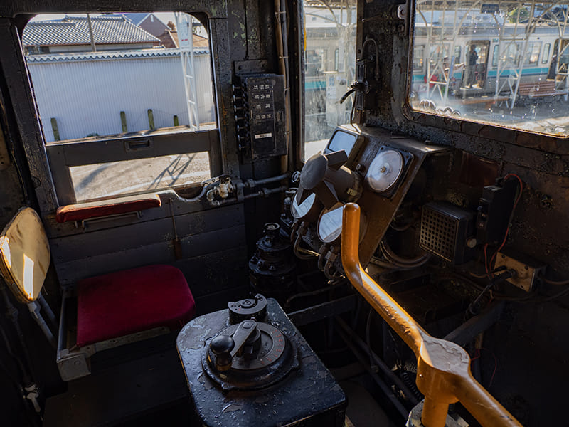 がくてつ機関車ひろば　ED501の運転台