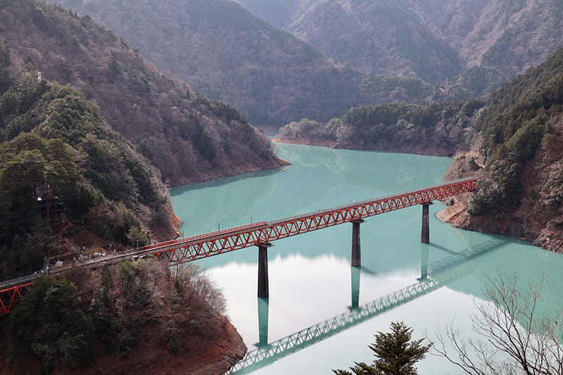 奥大井湖上駅　ビュースポット