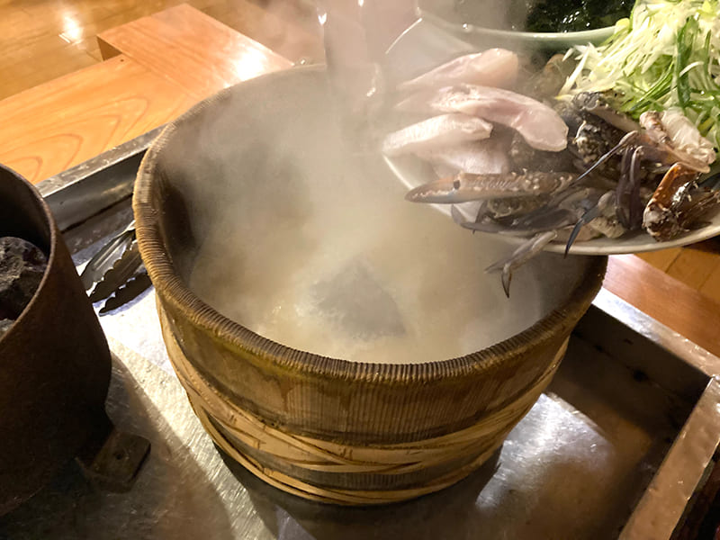 秋田男鹿温泉郷 元湯 雄山閣　石焼料理