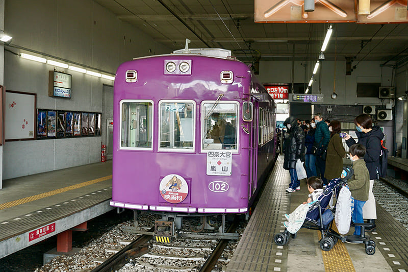 嵐電モボ101形102号車