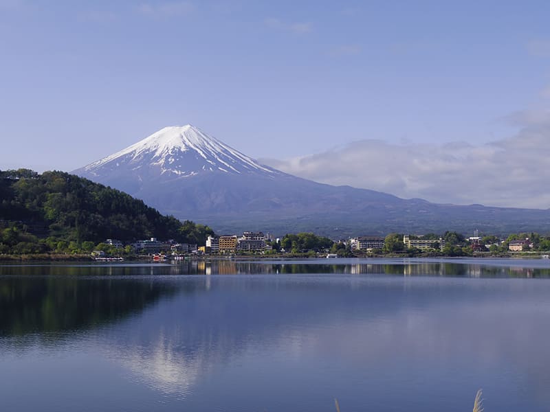 河口湖湖畔