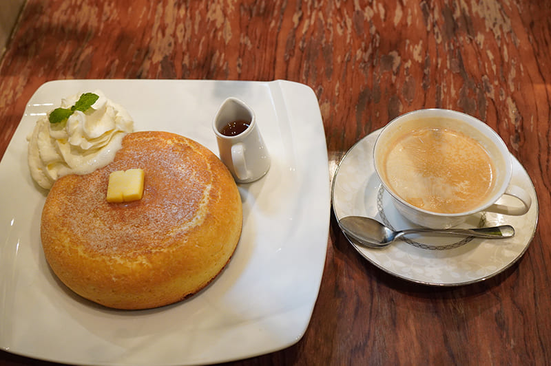 石釜焼きホットケーキ　ロイヤルミルクティー