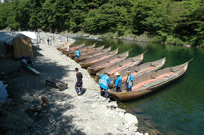 鬼怒川ライン下り　乗船場（写真提供：鬼怒川ライン下り）