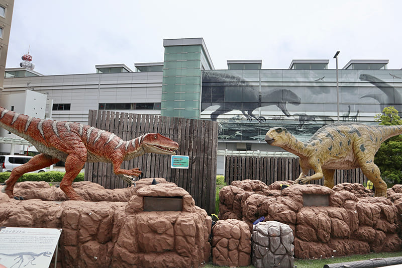 福井駅西口広場（恐竜広場）