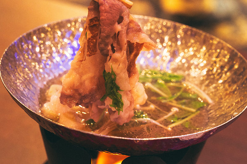 国産黒毛和牛を使用した鍋