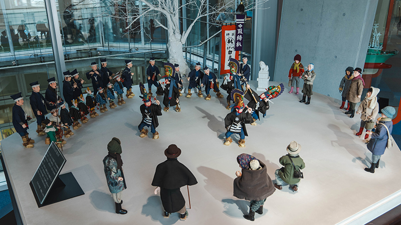八戸えんぶりの人形展示
