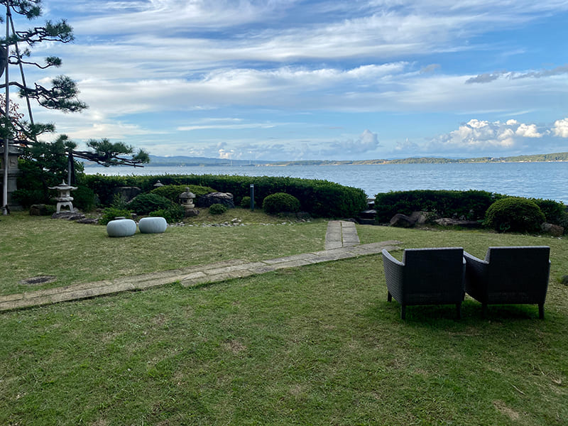 中庭からの景色