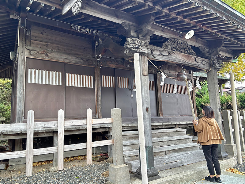 湯泉神社　筆者