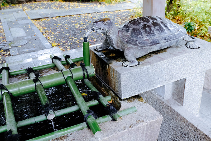 亀の手水舎