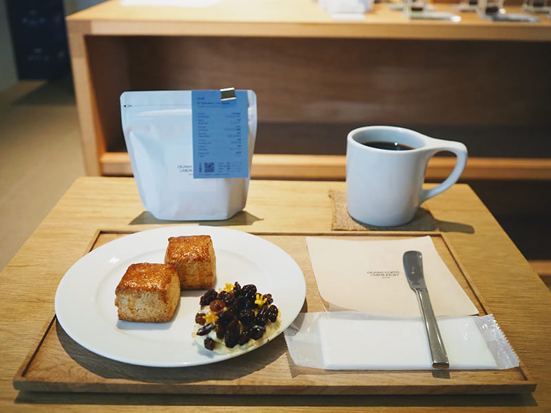 自分で淹れたコーヒー　スコーン　OGAWA COFFEE LABORATORY 下北沢