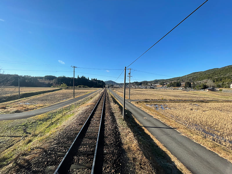 明知鉄道　車窓
