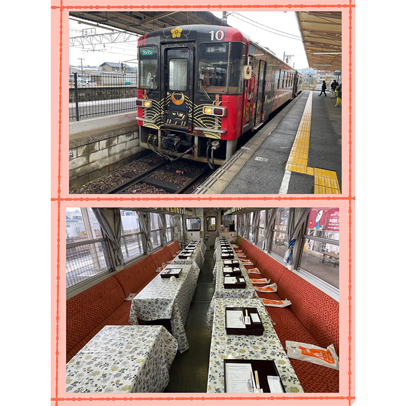 明知鉄道　グルメ食堂車　車内