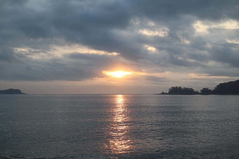 ホテルから見える日の出