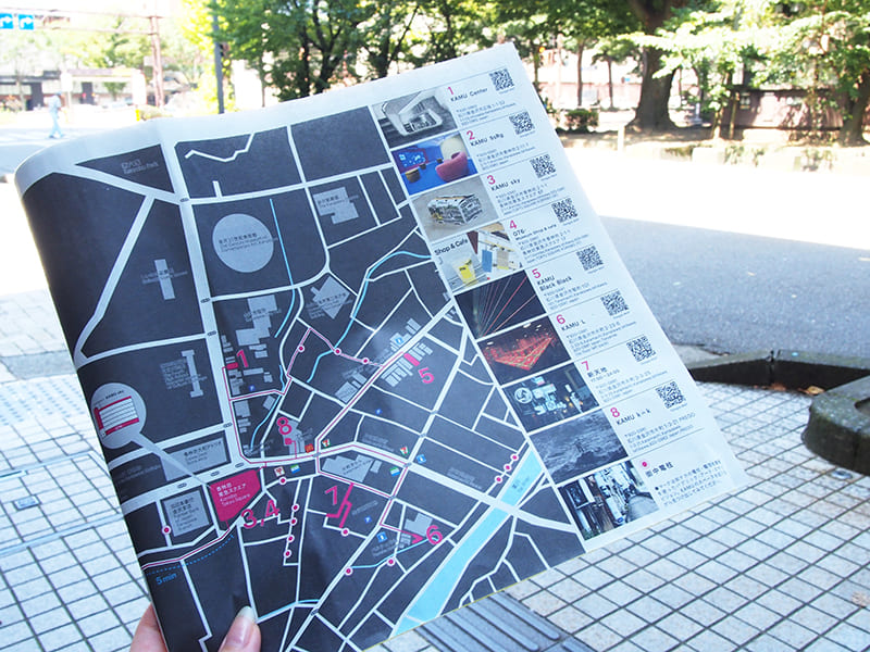 KAMU kanazawa 施設のマップ