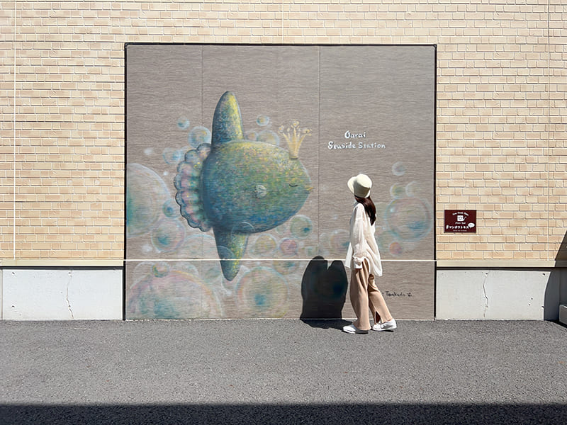 大洗シーサイドステーション内のフォトスポット