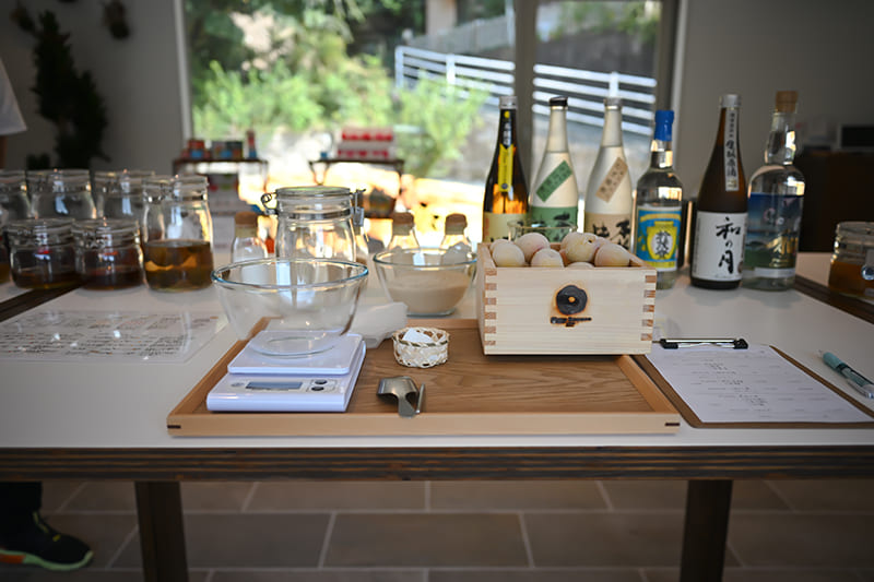 Ume Sonare oarai 梅体感パーク　「オリジナル梅酒作り体験」材料