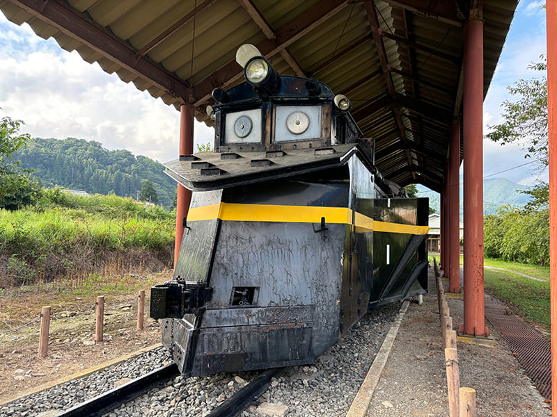 日中線記念館　ラッセル車