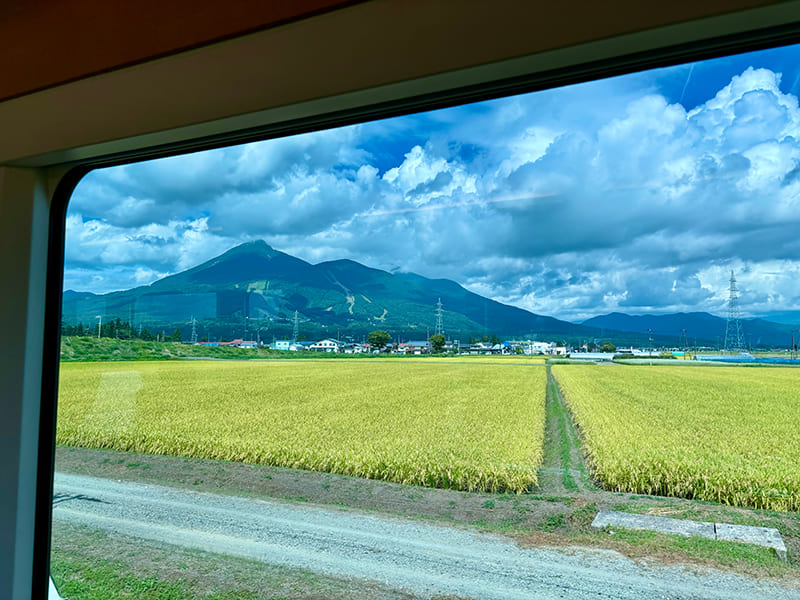 観光列車SATONO（さとの）車窓