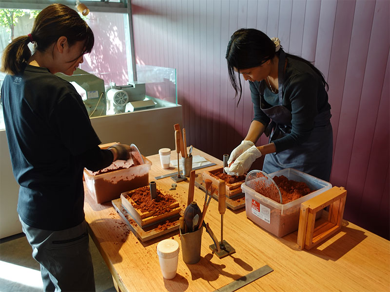 能作 鋳物製作体験 筆者