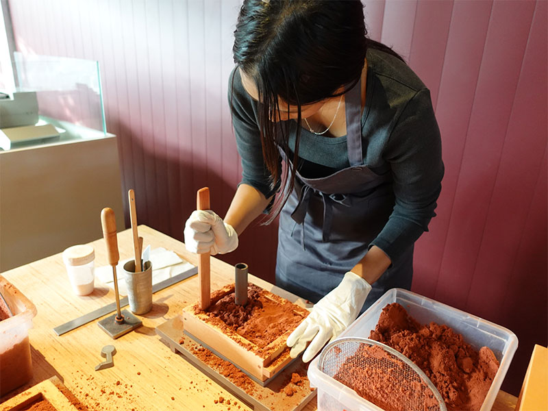 能作 鋳物製作体験 筆者