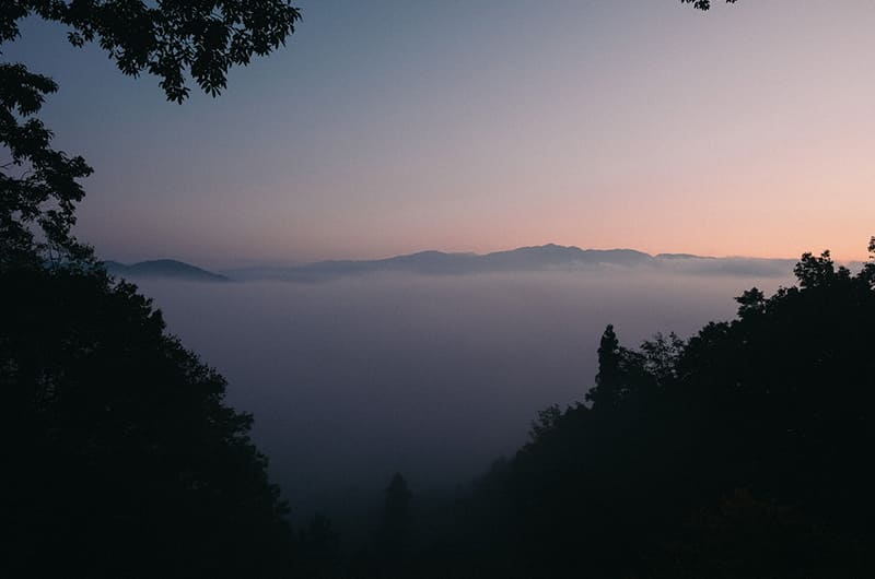 戌山城址からの眺め