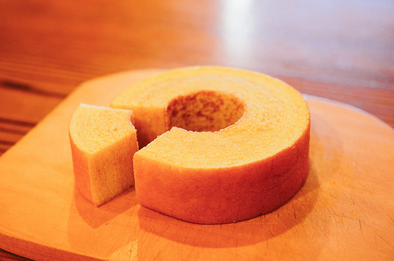 バームクーヘン工房「森のこしかけ 」の「バームクーヘン ソフト」