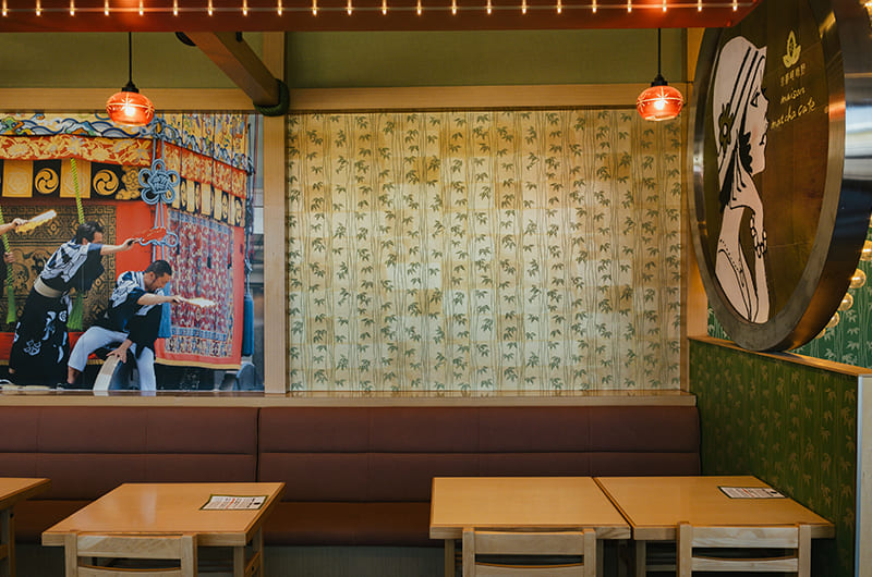 京都嵯峨野 maison matcha cafe店内