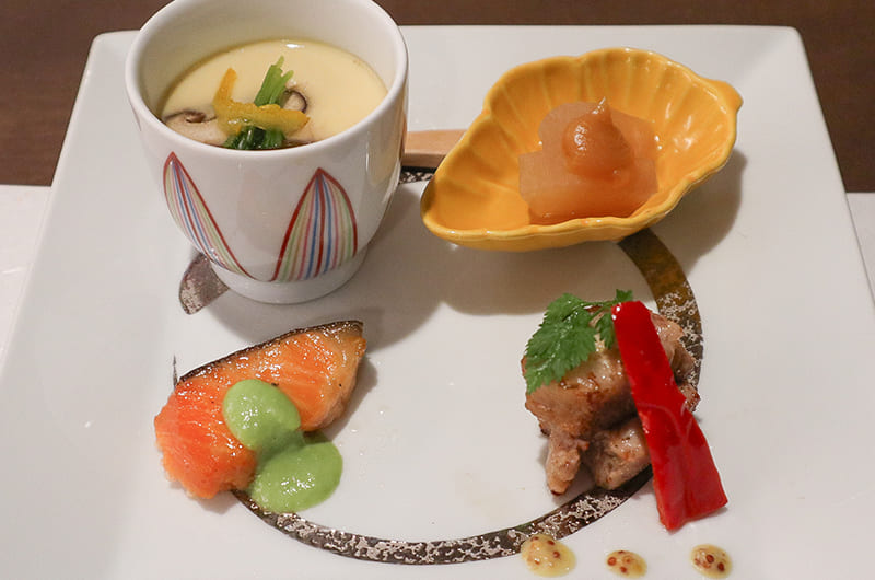 夕食の焼物・蒸物