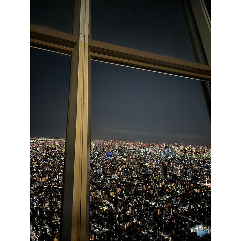 東京スカイツリー 天望デッキからの夜景