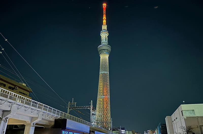 源森橋からの東京スカイツリー