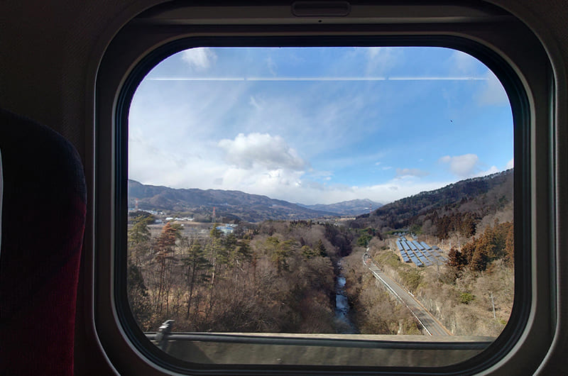 上越新幹線　上毛高原駅あたり