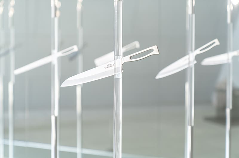 タケフナイフビレッジ　包丁のオブジェ