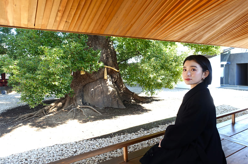 御神木と筆者