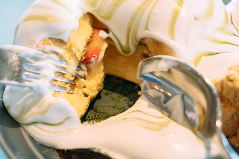 パンケーキの断面