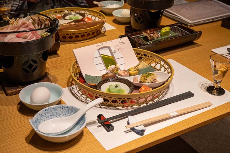 夕食の会席料理