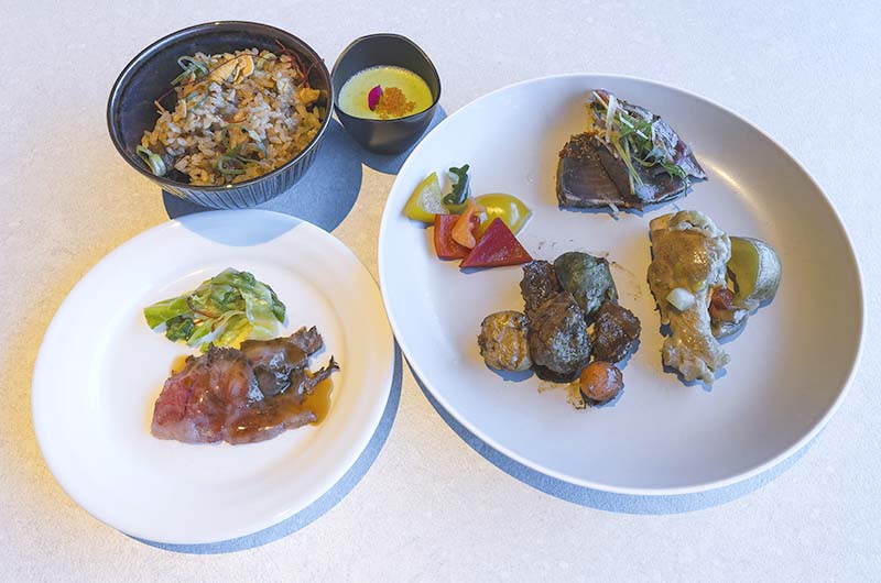 ブルーオーシャン オルカスタディアム　料理