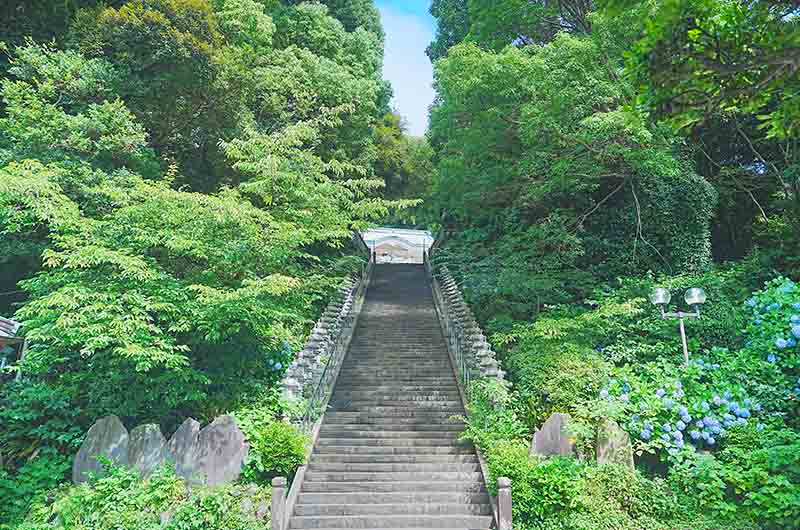 貴船神社　大石段