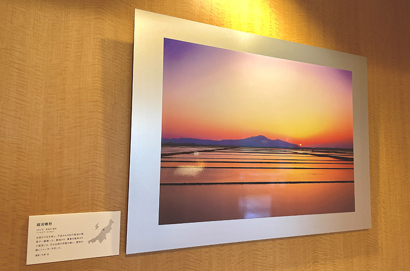 四季の宿 みのや　廊下に飾られた写真