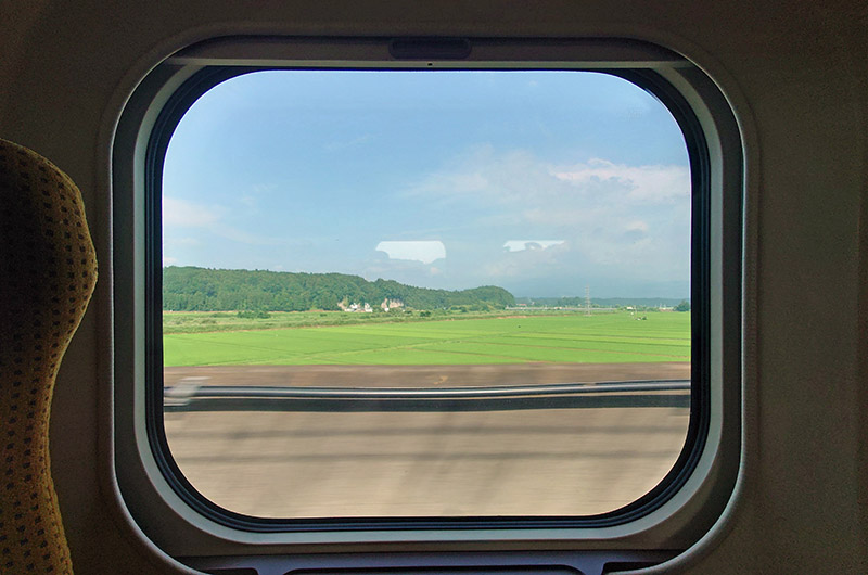 秋田新幹線からの車窓