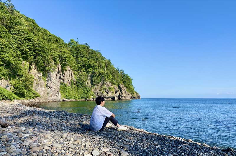 文太郎浜　筆者
