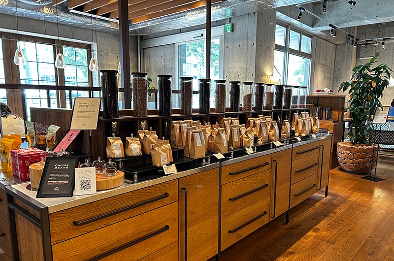 豊富な珈琲豆のラインナップ