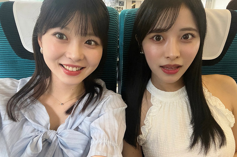 加納美月（左）石井凜（右）