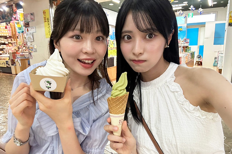 加納美月（左）石井凜（右）