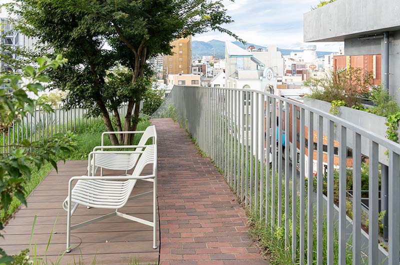 外気浴スペース